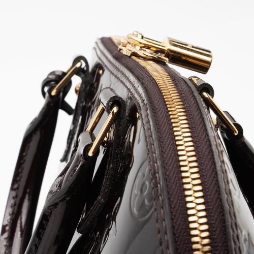 LOUIS VUITTON Handbag Monogram Vernis Alma PM Patent Leather