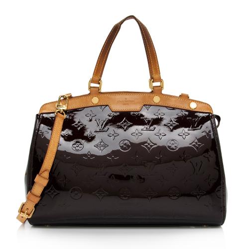 Louis Vuitton Amarante Monogram Vernis Brea MM Satchel Bag