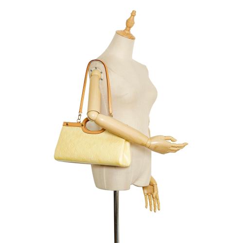 Louis Vuitton Vernis Leather Monogram Roxbury Drive Bag Ivory