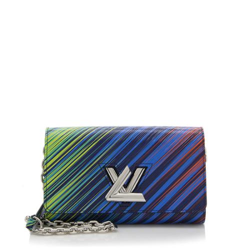 Louis Vuitton Patent Epi Leather Rainbow Twist Chain Wallet, Louis Vuitton  Handbags
