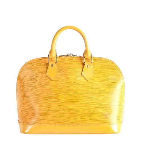 Louis Vuitton Tassel Yellow Epi Leather Alma PM Satchel