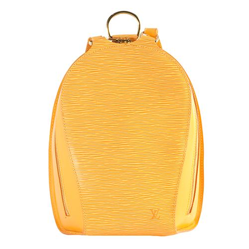 Louis Vuitton Tassel Yellow Epi Leather Mabillon Backpack