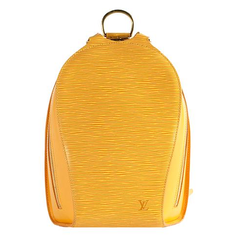Louis Vuitton Tassel Yellow Epi Leather Mabillon Backpack
