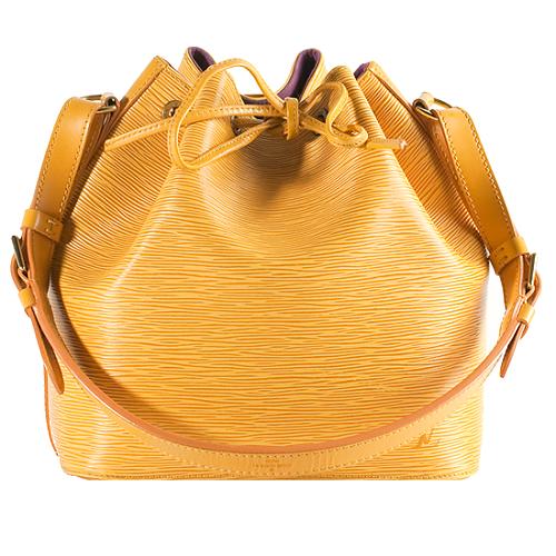 Louis Vuitton Tassel Yellow Epi Leather Petit Noe Shoulder Handbag