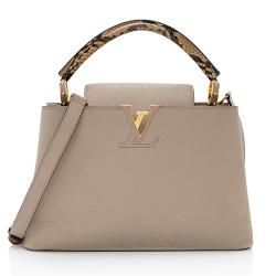 Louis Vuitton Taurillon Leather Python Capucines PM Bag