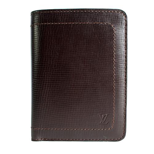Louis Vuitton Utah Leather Porte Valeur Billets 12 Credi Card Organizer Wallet