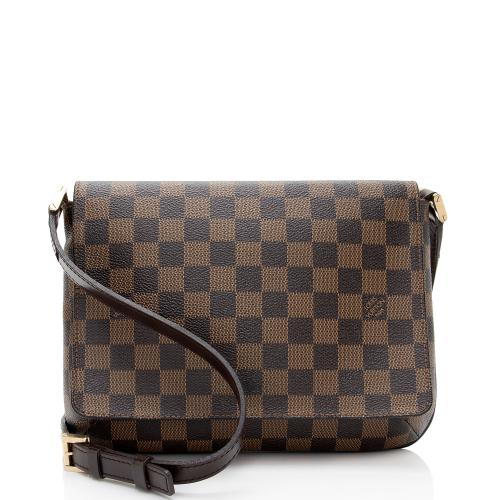 Louis Vuitton Vintage Damier Ebene Musette Tango Shoulder Bag