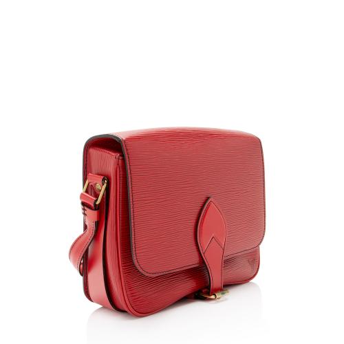 Louis Vuitton Vintage Epi Leather Cartouchiere MM Shoulder Bag