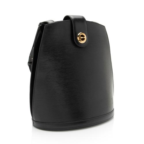 Louis Vuitton Cluny Black Shoulder Bag Epi Leather
