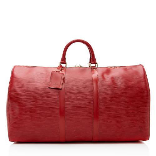Louis Vuitton Vintage Epi Leather Keepall 55 Duffel Bag