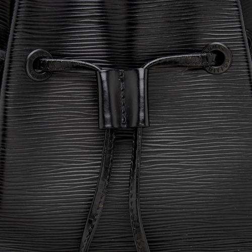 Louis Vuitton Vintage Black Epi Leather Sac a Dos Drawstring Sling Backpack