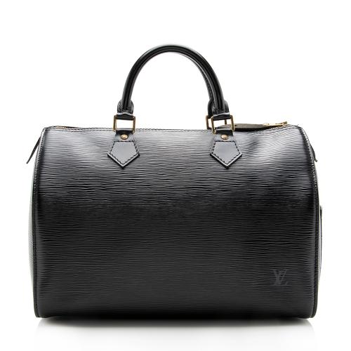 2008 LOUIS VUITTON Black Epi Leather Speedy 30 Handbag at 1stDibs