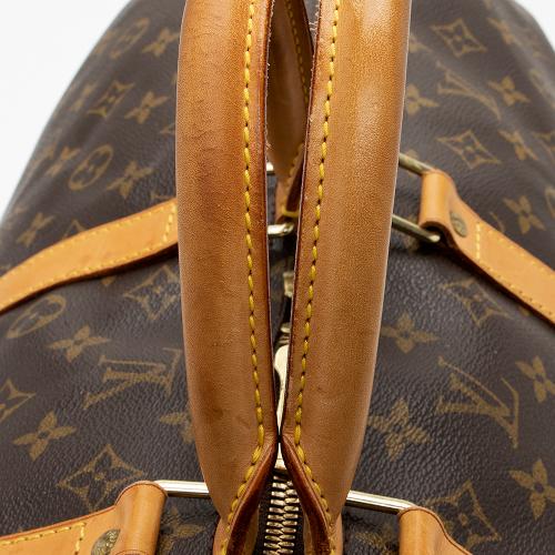 LOUIS VUITTON Size L BROWN TOTE KEEPALL BANDOULIERE 55
