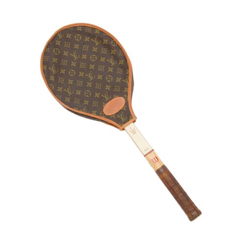 LOUIS VUITTON Monogram Canvas Tennis Racket Cover - Brown