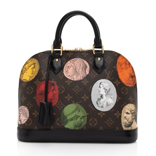 Louis Vuitton x Fornasetti Monogram Cameo Canvas Alma PM Satchel, Louis  Vuitton Handbags
