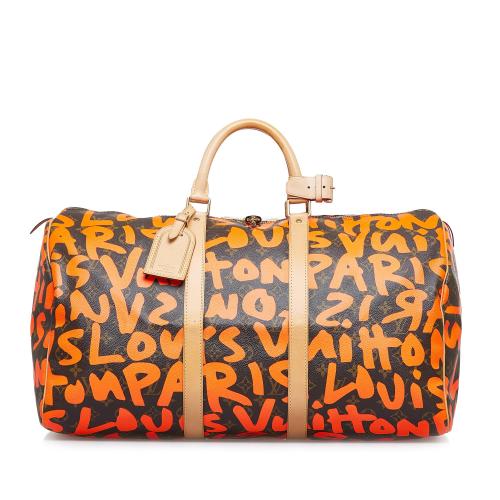 Stephen Sprouse x Louis Vuitton Orange Monogram Graffiti Keepall