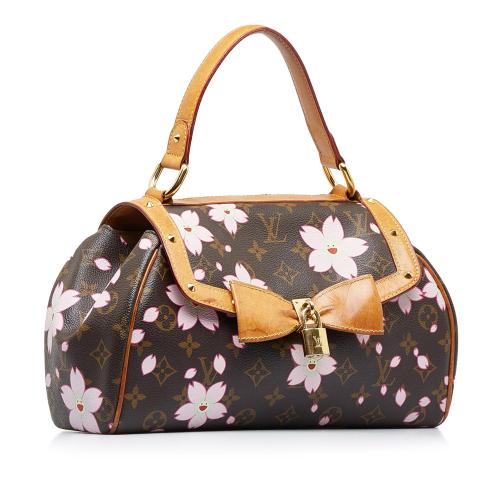 LOUIS VUITTON x Takashi Murakami Monogram Cherry Blossom Sac Retro Handbag
