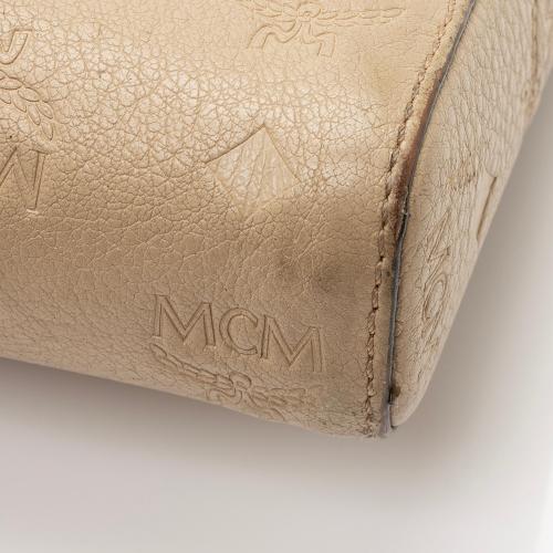 MCM Embossed Leather Crossbody Bag