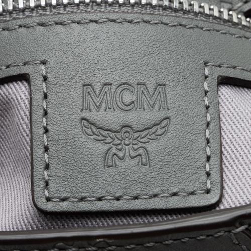 MCM Embossed Leather Essential Small Backpack