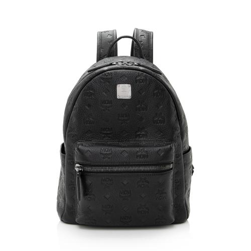 MCM Embossed Leather Ottomar Stark Small Backpack