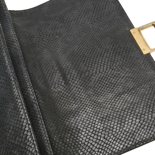 MCM Embossed Leather Shoulder Bag