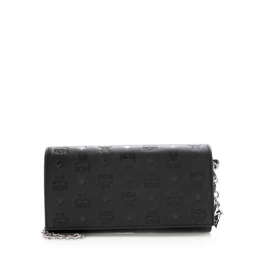 MCM Embossed Monogram Leather Klara Wallet on Chain Bag - FINAL SALE