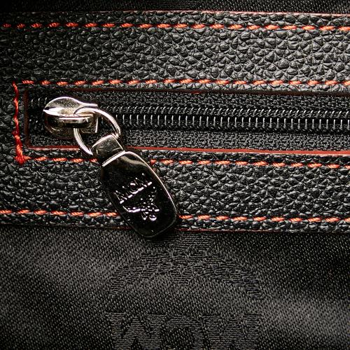 MCM Leather Boston Bag
