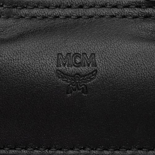 MCM Leather Contrast Logo Mini Crossbody Backpack