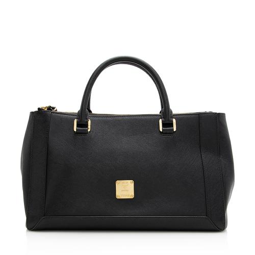 MCM Leather Double Zip Tote - FINAL SALE
