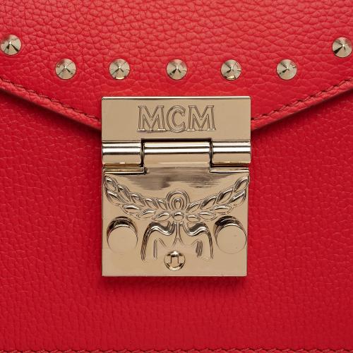 MCM Leather Studded Park Ave Patricia Small Satchel