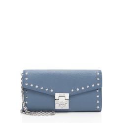 MCM Leather Studded Patricia Wallet on Chain