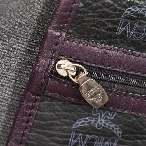 MCM Lion Visetos Leather Tote Bag