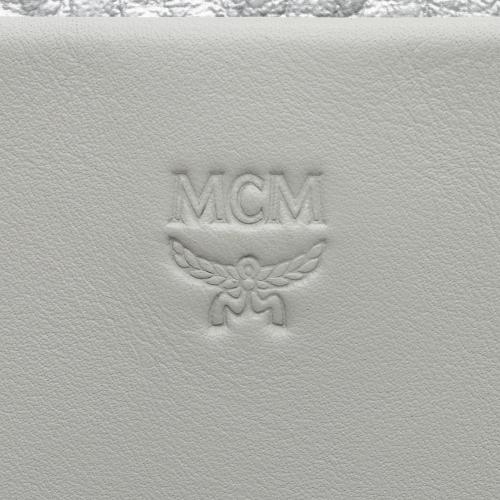 Mcm Metallic Visetos Leather Aren Medium Hobo (SHF-L7Rofx)