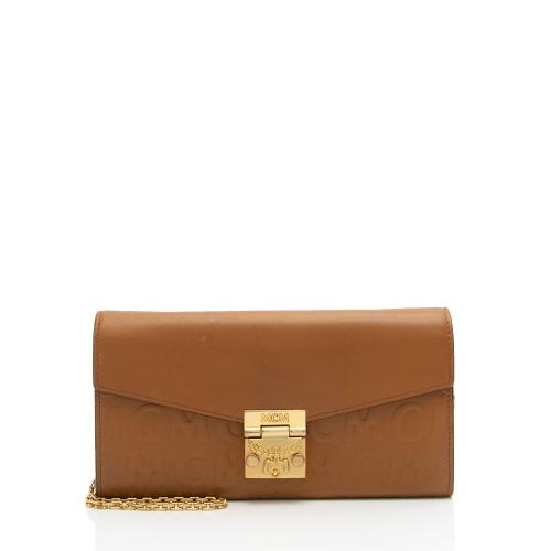 MCM Monogram Leather Patricia Wallet On Chain