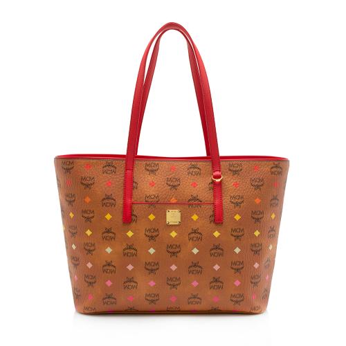 MCM Spektrum Visetos Anya Top Zip Medium Shopper Tote