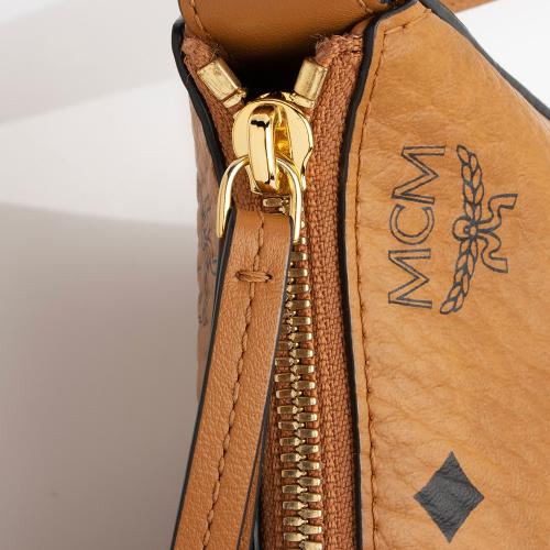 MCM Klara Medium Monogrammed Leather Clutch Bag