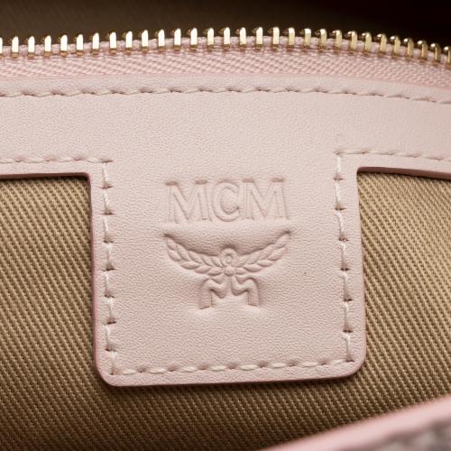 MCM Visetos Leather Aren Medium Hobo