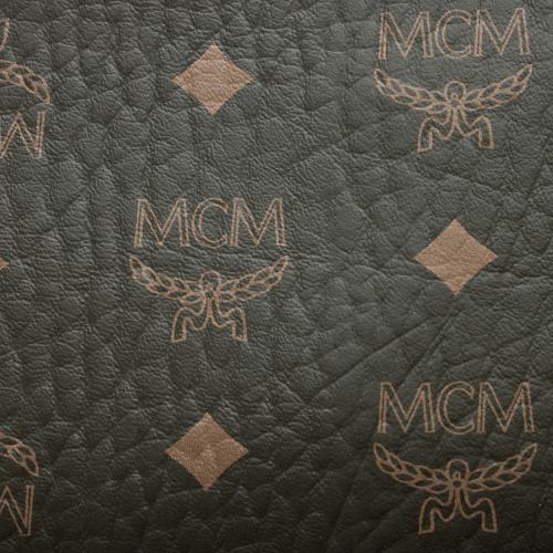 MCM Visetos Leather Aren Medium Hobo