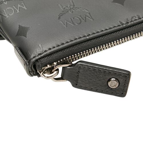 MCM Visetos Leather Clutch Bag
