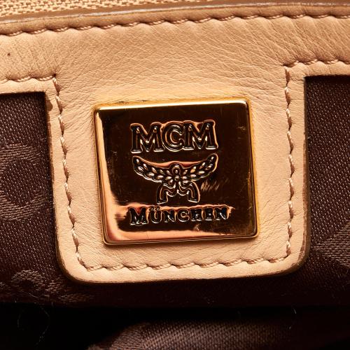 MCM Visetos Leather Handbag