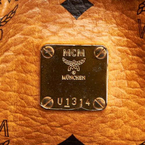 MCM Visetos Leather Satchel