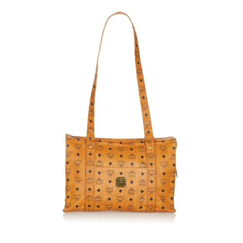 MCM Visetos Leather Tote Bag