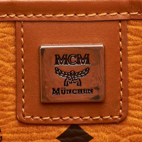 MCM Visetos Leather Tote Bag