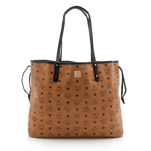 MCM Visetos Liz Reversible Large Shopper Tote