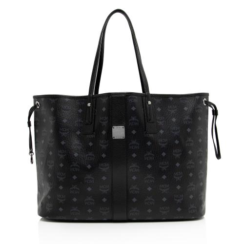 MCM Visetos Liz Reversible Large Shopper Tote