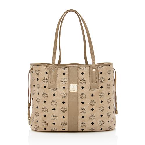 MCM Visetos Liz Reversible Medium Shopper Tote