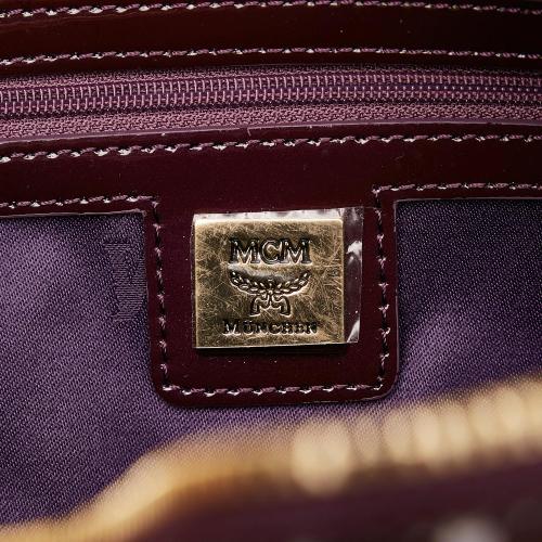 MCM Visetos Patent Leather Handbag