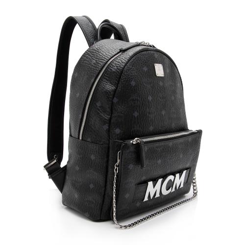 Medium Retro Dual Stark Backpack in Visetos Black