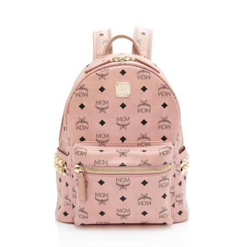 MCM Mini Stark Backpack in Pink