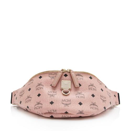 MCM Small Fursten Belt Bag in Pink